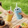 Летняя складная бутылка для воды с формой для шариков льда, аппарат для изготовления шариков льда, стакан для воды для путешествий, дома, офиса, вечеринки, кемпинга, пляжа, пикника