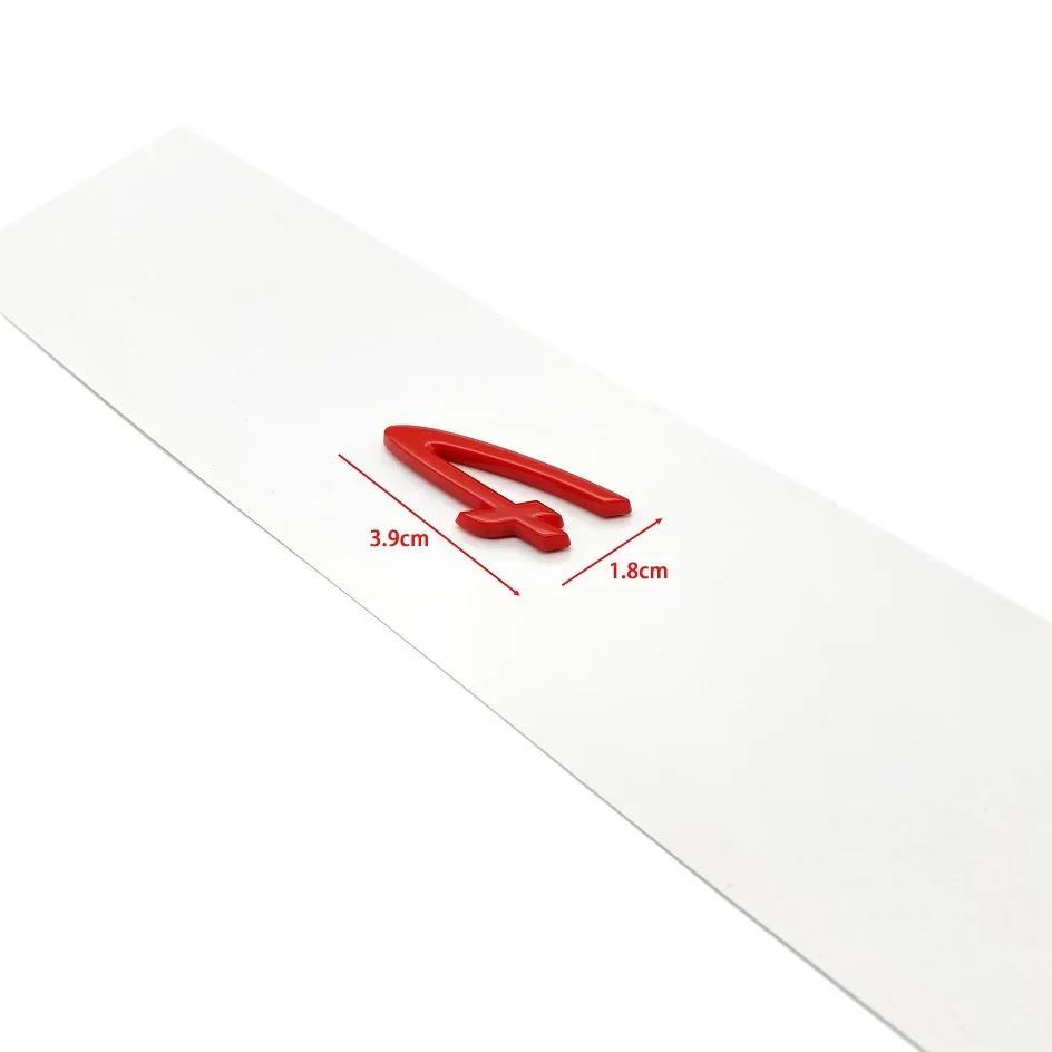 AUQ1 1pcs 4 S ABS New Car logo Fender side sticker Rear Bumper tail door trunk sticker car rear Emblem sticker styling Accessories