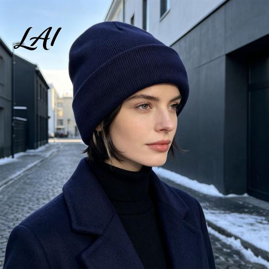 Casual Travel Caps for Women Satin Lined Knit Hat Women Winter Warm Soft Beanies Fashion Stretchy Stylish Walking Hats Men Frizz-free Hair