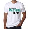 Мужская винтажная футболка Футболка с рисунком Be Part of The Material Team White
