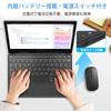 Bluetooth-клавиатура Aobante с тачпадом, Беспроводная перезаряжаемая клавиатура, Совместимость с зарядкой Type-C, Тонкий и легкий дизайн, Совместимость с iPa