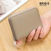 Сумка для карт, кожаная сумка для мелочи RFID, японская, чехол для карт на молнии, сумка для карт для женщин, большая вместимость