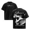 Deftones Vintage Washed Double Sided Rock Metal Oversized Cotton Short-sleeve