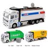 Масштаб 1:48, модель автомобиля из сплава с откидной спинкой, детская игрушка в подарок (мусоровоз)