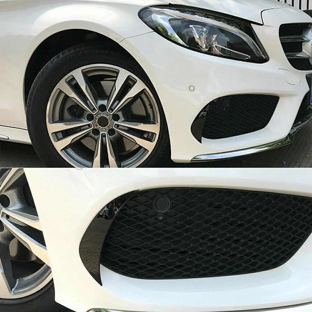 2* Для Mercedes Benz W205 C-Class Углепластиковая накладка на вентиляционное отверстие переднего бампера 15~18