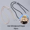 10pcs Removable Hat Chin Cord Straps Anti-lost Sun Hat Lanyard Quality Hat Retainer Sun Hat