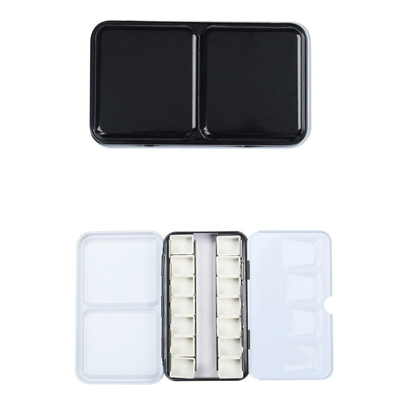 Половина кастрюли Поднос для акварельных красок Жестяная коробка Пустая палитра Хранение картин Лоток для краски