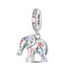 S925 Silver Capybara And Elephant Animal Shaped Beads DIY Craft Accessories Jewelry Making Kit