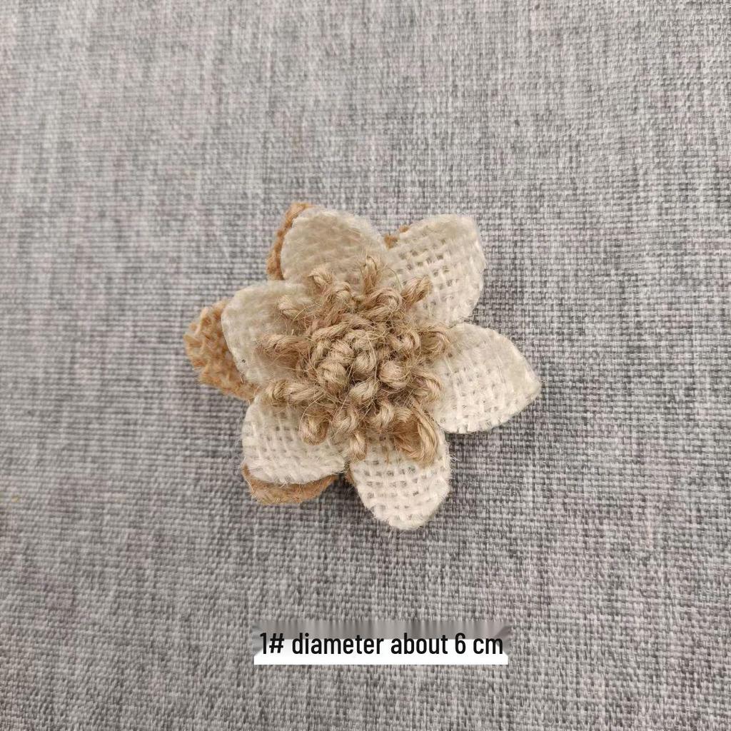 Льняная цветочная корзина ручной работы: 3D-украшение для шляпы в виде розового банта для поделок своими руками и в детском саду