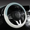 Перфорированная кожа наппа Чехол на руль автомобиля, теплый зимой и прохладный летом, универсальный 15 дюймов, противоскользящий, без запаха