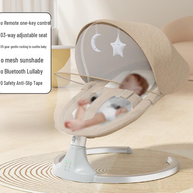 Многофункциональное электрическое кресло-качалка для младенца: Кресло-реклайнер для новорожденных для сна.