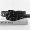 Y2K Rivet Waistband Harajuku PU Leather Belt Streetwear Wide Waistband  Clothing Accessories