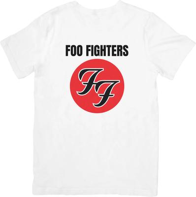 Музыкальная футболка Foo Fighters Унисекс Подходит для мужчин и женщин Качественная хлопковая футболка