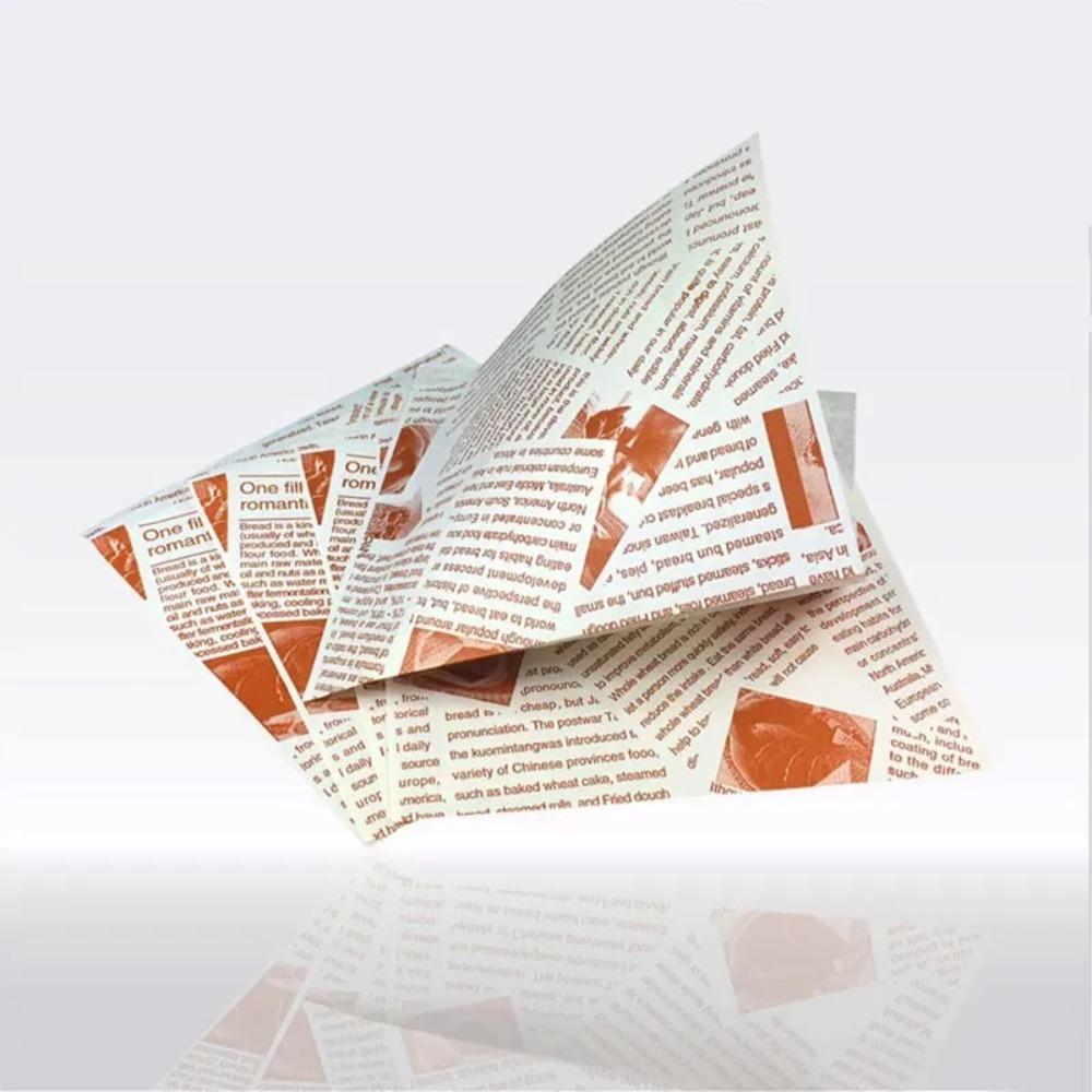 100Pcs Waterproof Sandwich Wrappers 15x15cm Disposable Hamburger Pouch Fries