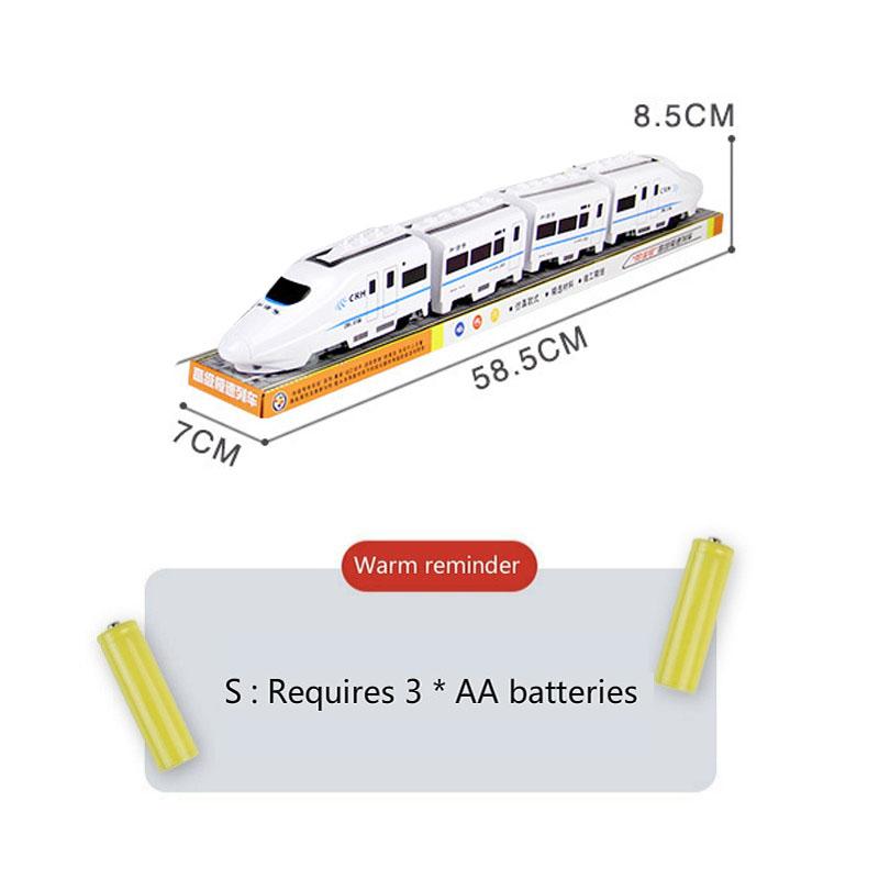 Simulation of High-speed Rail Train Electric Sound Light Small Train Model Boys and Girls Children's Toys