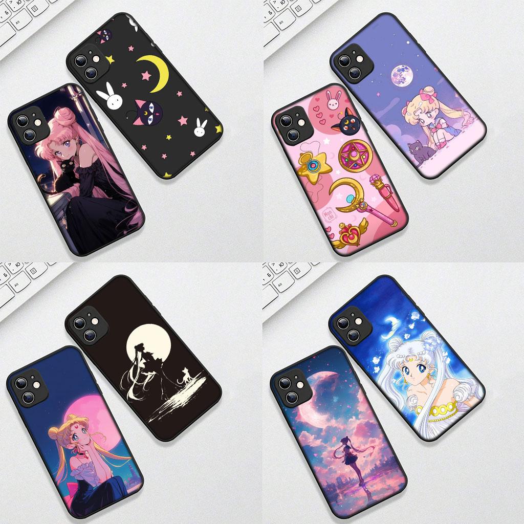 Чехол для Apple iPhone 17 16 Plus 13 12 Pro Max Mini X XR ProMax 16E 15+ 16Plus Air Чехол для телефона Аниме S-Sailors-Poster Moon