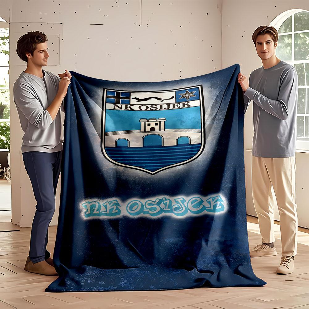 NK Osijek Emblem Blanket Design print blanket soft and cozy perfect for the living room bed sofa or a nap,gift