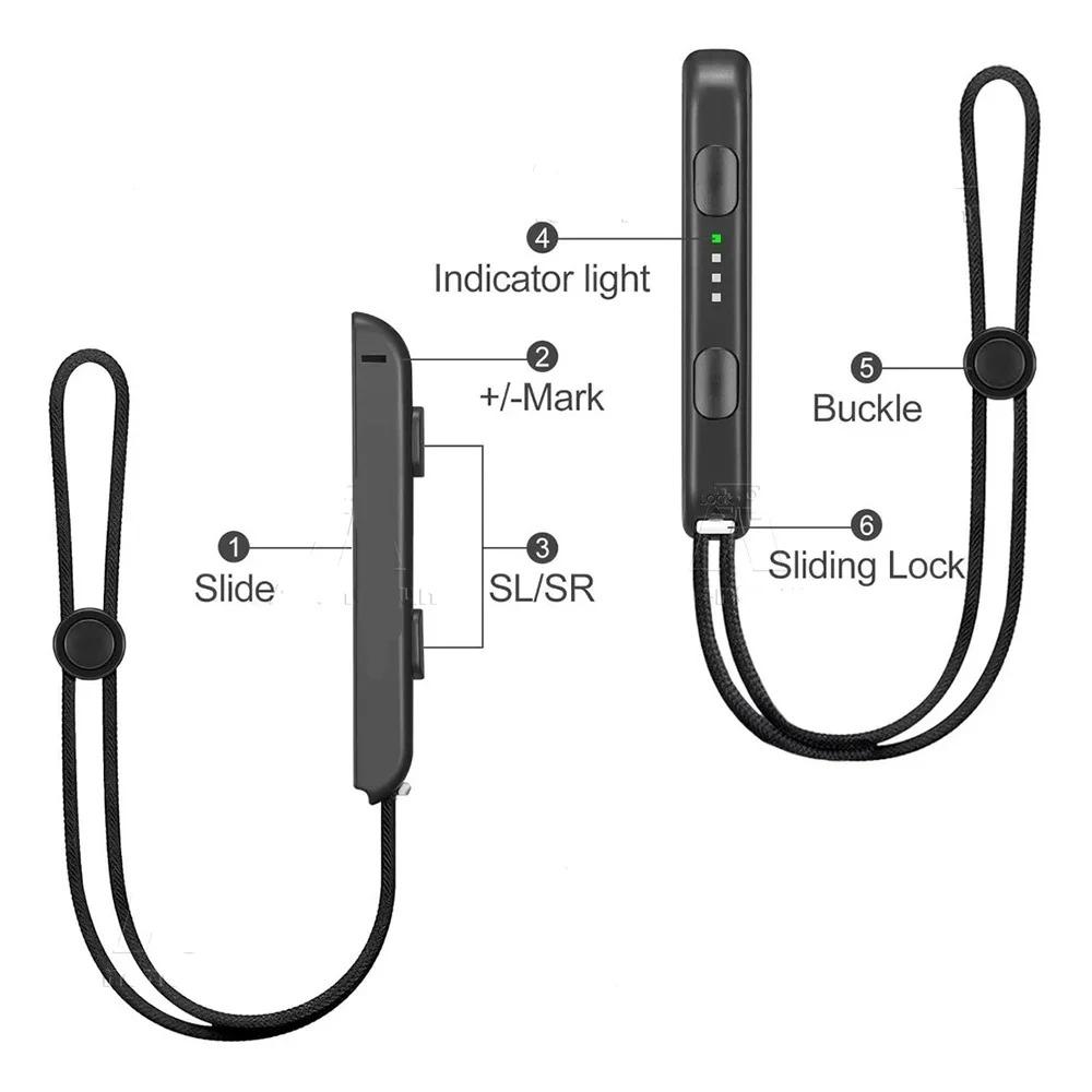 1/2 шт. Ремешок на запястье для Switch Switch OLED Joycon Запасные части Аксессуары-крепления на контроллер Joy Con Ремешок-шнурок
