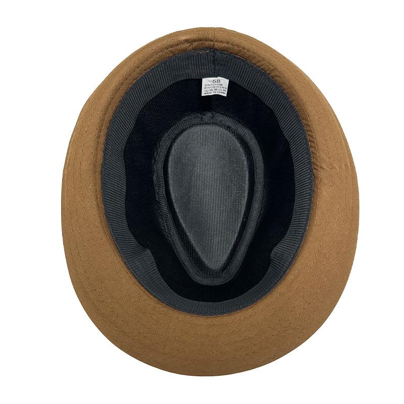 Панама Однотонный Топпер Джазовая Шляпа Солнцезащитная Шляпа Мужская Женская Пара Пара Британская Солнцезащитная Шляпа