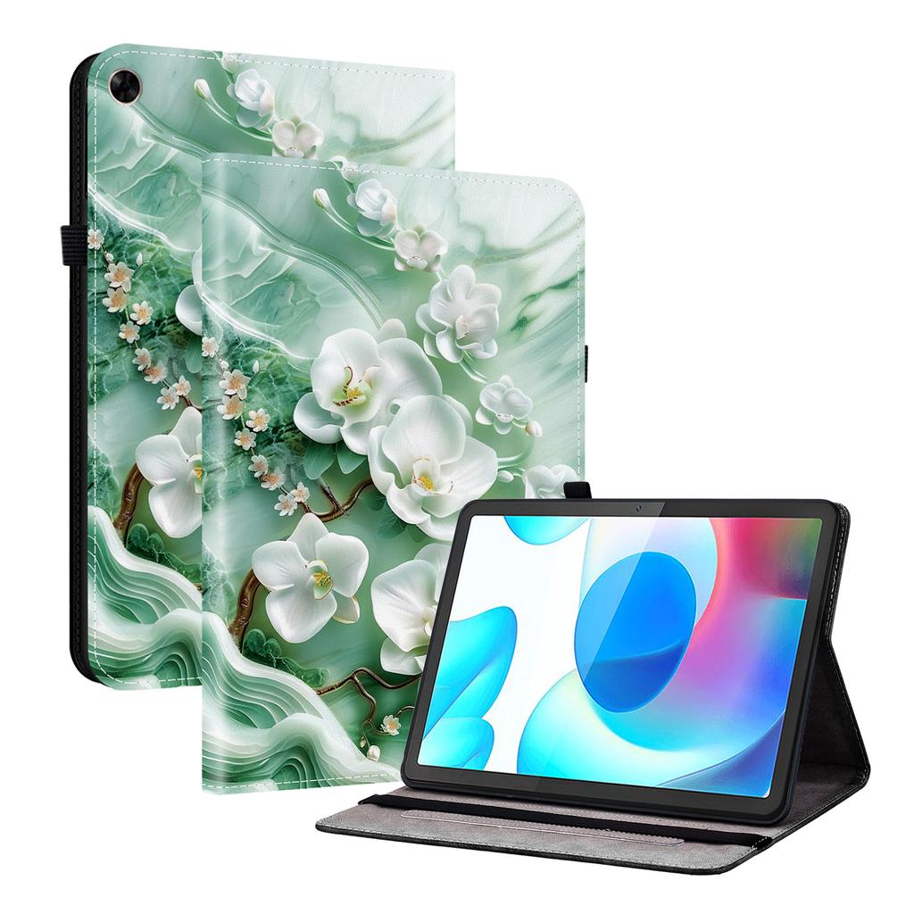 Чехол для планшета Realme Pad из искусственной кожи — 11 стилей! Прочный, с 2 слотами для подставки, держателем для карандашей и слотами для карточек, гибкая задняя крышка из ТПУ