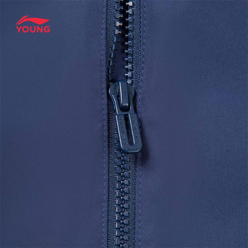 Li-Ning Детская ветровка с капюшоном, на флисовой подкладке, водостойкая
