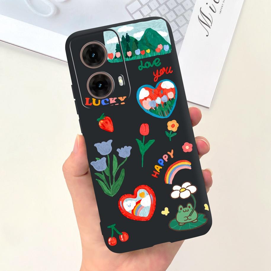 Для Motorola Moto G85 5G Чехол Милые Девочки-Астронавты Мягкий Силиконовый ТПУ Чехол для Телефона Для Moto G85 2024 Funda G 85 MotoG85 Матовый Чехол
