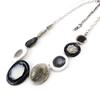 NOA [I9971] - Дизайнерское колье «Бора-Бора» черно-серый
