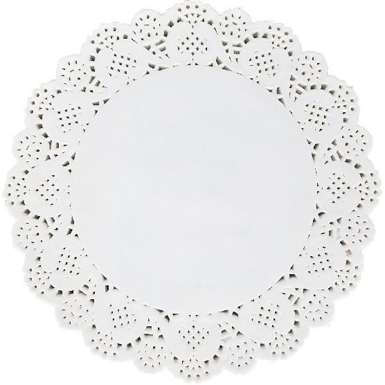 White Paper Doilies 100PCS,10.5 inch Round Lace Paper Doilies for Food,Cakes, Desserts.