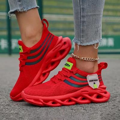 Летняя дышащая спортивная обувь для мужчин и женщин, повседневная обувь для пар, амортизирующая обувь для путешествий, медленных пробежек, на толстой подошве