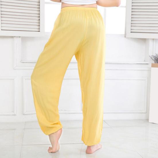 Унисекс шаровары средней посадки с эластичной резинкой на талии повседневные свободные брюки однотонные спортивные легкие брюки универсальная одежда