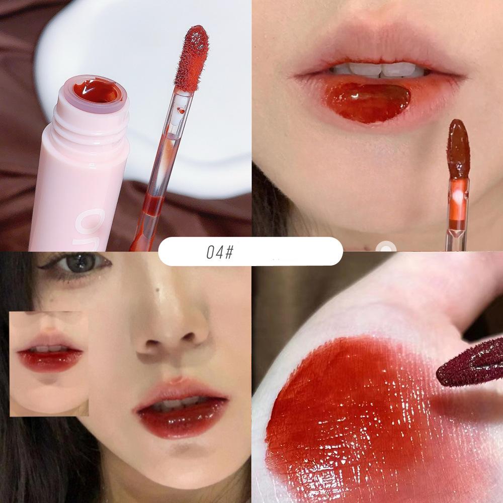Глазурь для губ, светопроницаемая, зеркальное стекло с водным блеском, увлажняющая, легко окрашиваемая, отбеливающая помада
