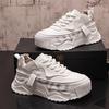 2025 New Men's Thick Soled Height Increasing Sneakers Outdoor Casual Running Shoes for Youth Students Zapatos Para Hombres