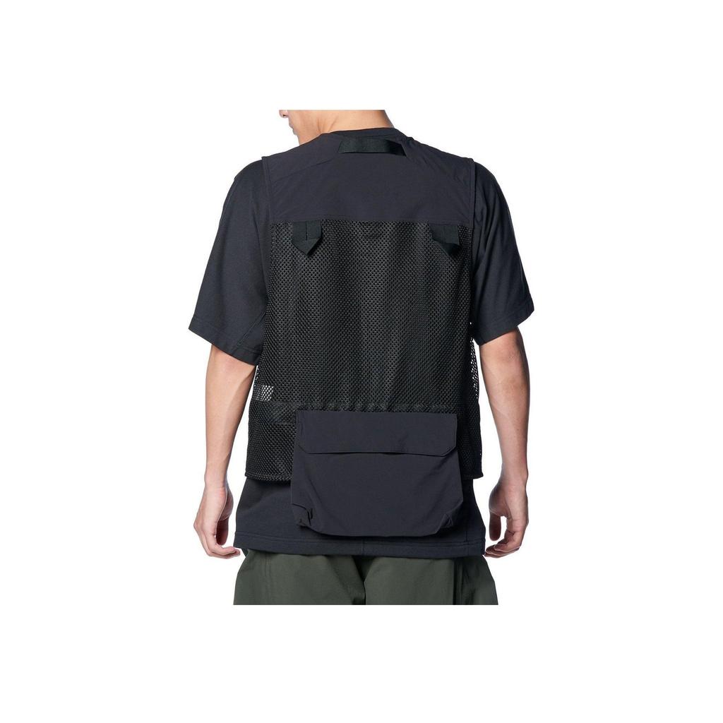 Under Armour Solid Color Logo Print Pocket Design Zipper Outdoor Work Vest Unisex Vests Black 1387983-001