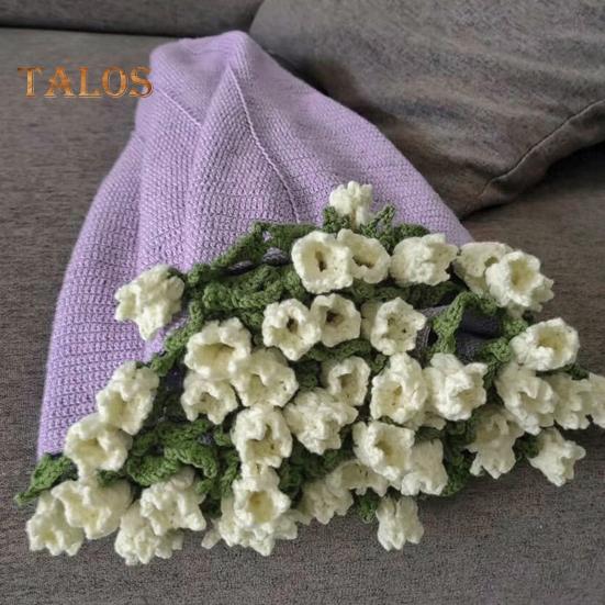 31,5-дюймовое вязаное крючком одеяло с цветами, ручная работа, одеяло с букетом роз, вязаное одеяло с цветами, подарок на День матери, домашний декор