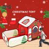 Детская игровая палатка с туннелем для гусениц, рождественская тема, детский игровой домик, ткань Оксфорд, интерактивная палатка для малышей для обучающих игр и развлечений