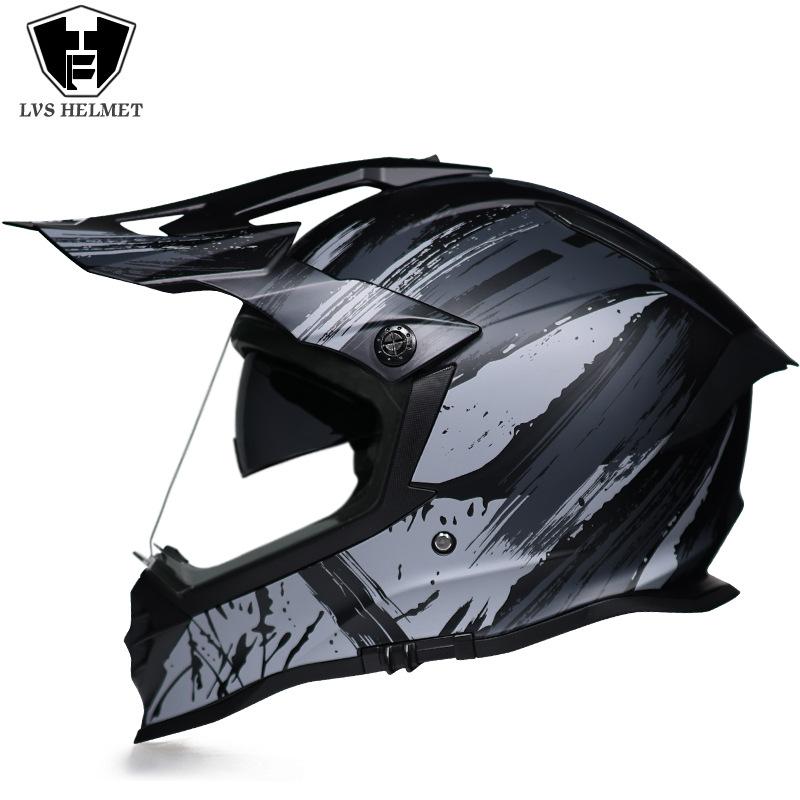 Off-road Rally Helmet Full Helmet Locomotive Long-distance Men's and Women's Multifunctional New Double Lens Highway Rally Universal in All Seasons