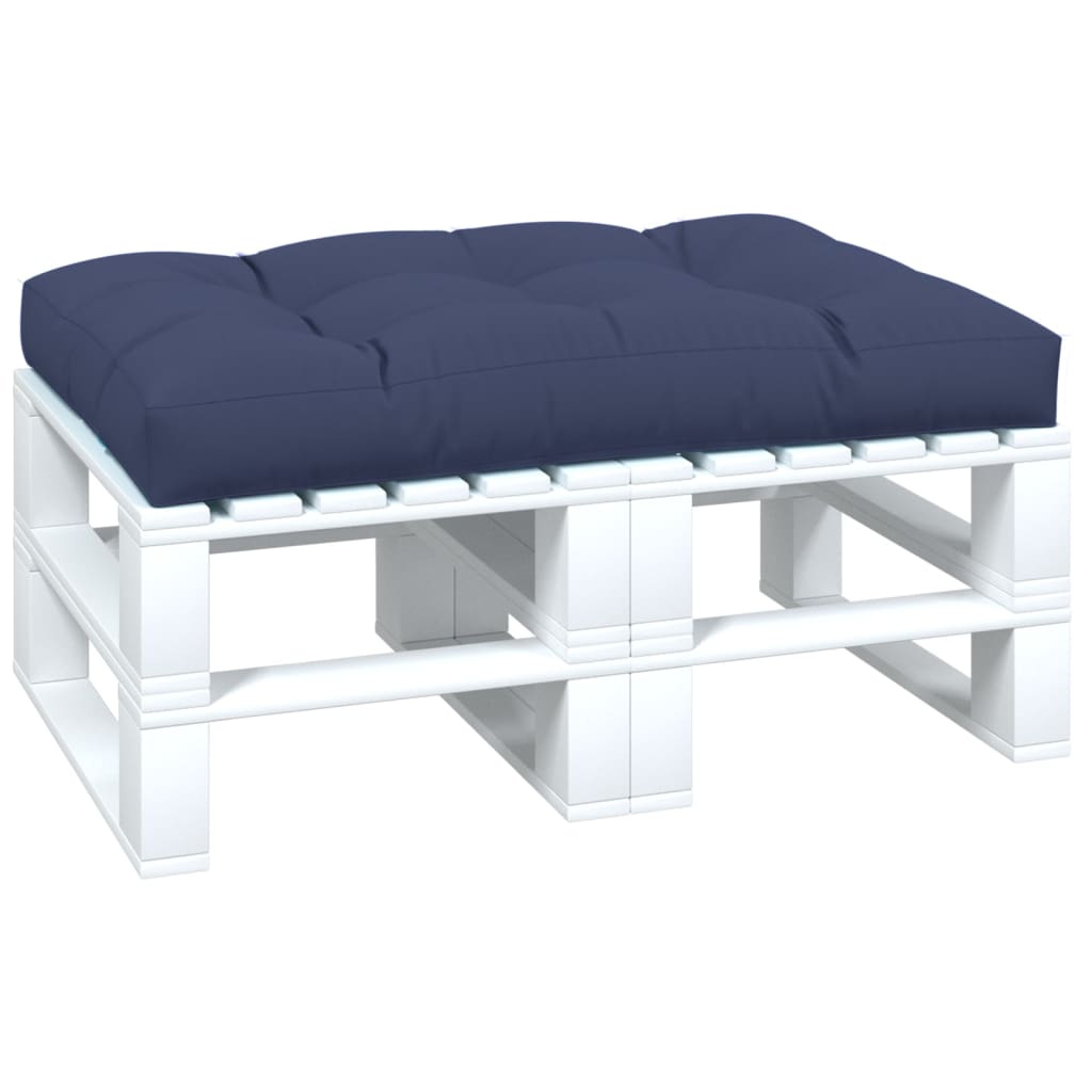 Pallet Cushion Navy Blue 120 x 80 x 12 cm Fabric