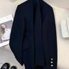Японская форма Jk Женский пиджак Весна Осень Новый Весенний Преппи Универсальный Костюм Пальто Bf Свободный Лацкан Повседневные Пуговицы Верхняя одежда