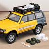 Toyota Land Cruiser LC80 Внедорожник Моделирование Литые игрушечные машинки Звуки и Свет Инерционный автомобиль 1:Модель коллекции 24 сплава