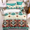 Boho-Chic 3pcs Duvet Cover Set - Breathable Soft Polyester with Zip Closure - Includes 1 Duvet Cover & 2 Pillowcases (No Insert)