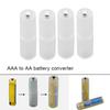 1/4Pcs Aaa To Aa Size Battery Converter Adapter Batteries Holder Case Converter