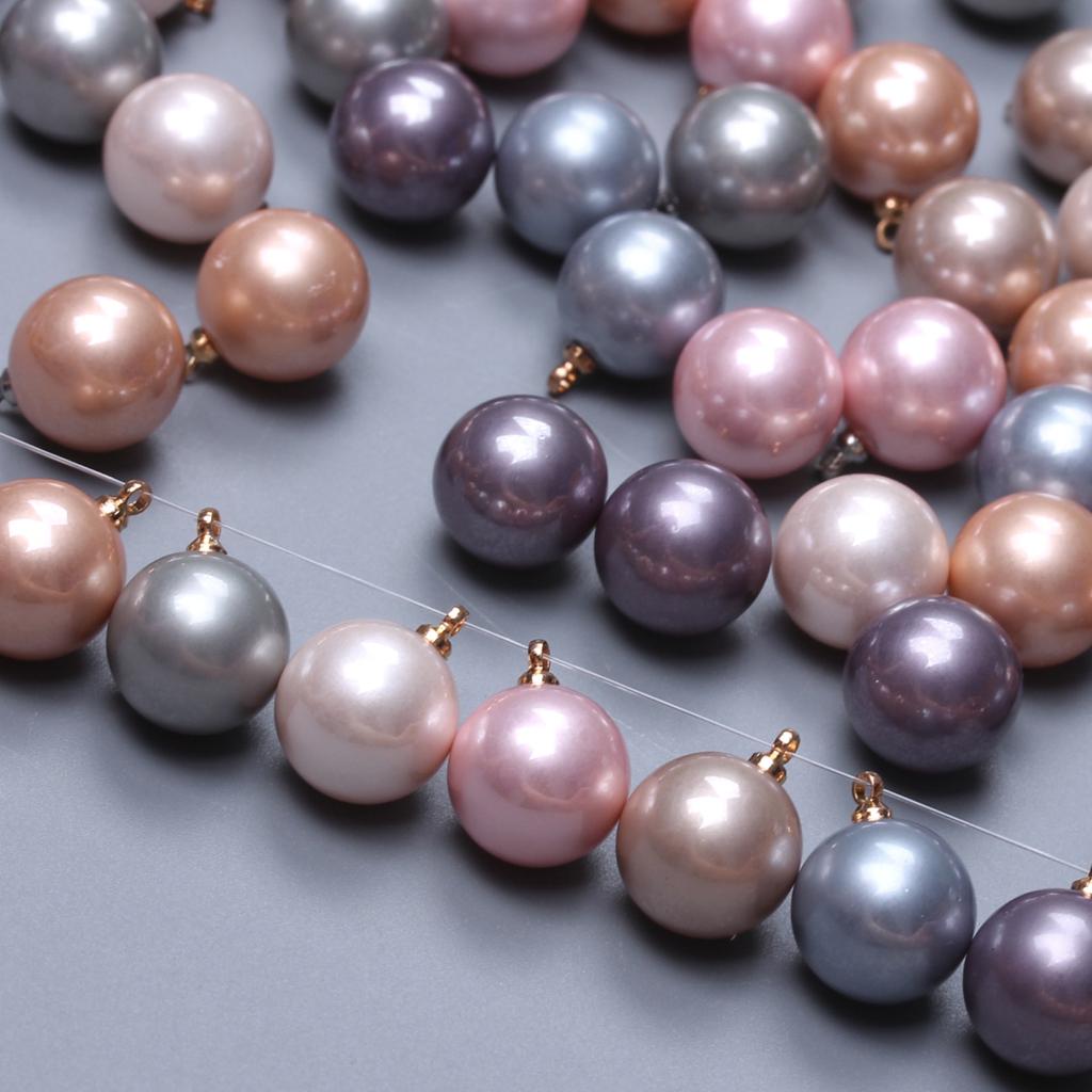 5 шт. 12 мм браслеты круглые серьги ожерелье искусственный жемчуг большое количество DIY свободные бусины подвески бусины ручная работа ремесла материал бусины