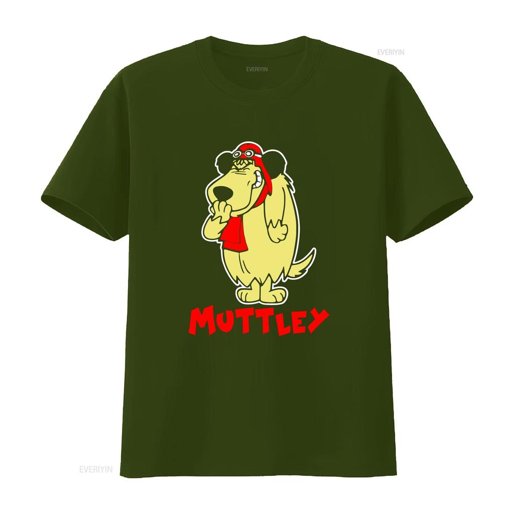 Muttley T shirt vintage Washed Breathable Unisex designer clothes Comfortable streetwear Stylish Stretched graphic Soft