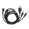 Headphone Audio Cable USB and 3.5mm Audio Jack Audio Cord with Lighting for SteelSeries Arctis