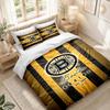 Bedding Set 1 Duvet Cover 2 Pillowcases Boston Bruins Print Bedroom Home Decoration