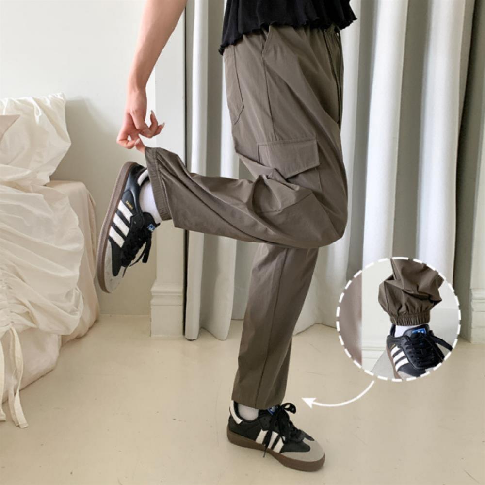 New ArrivalS Open Run Women S caSual Crinkle Double Pocket Straight Cargo pantS 