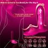Толкающий дилдо для верховой езды с клиторальным вибратором, портативная секс-машина-дилдо на ремне, Женщины Пары Взрослые Секс-игрушки Игры, Управление через приложение