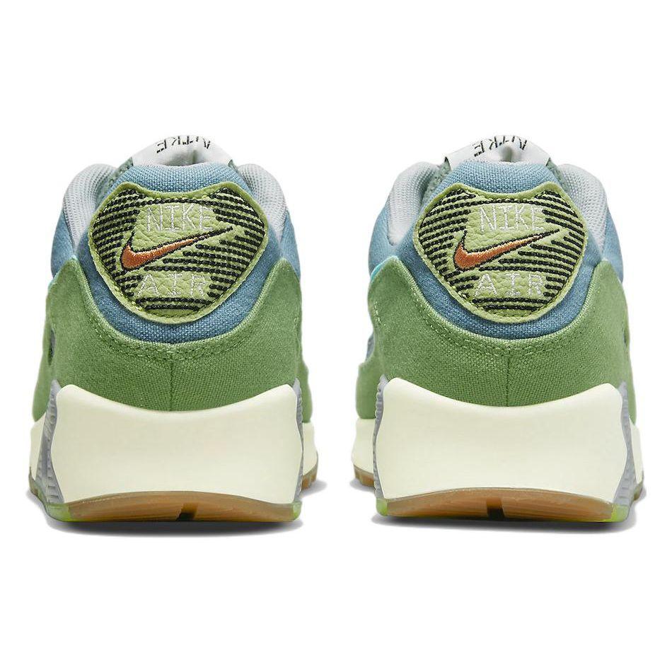 Nike Кроссовки мужские Air Max 90 SE Sun Club - Worn Blue Treeline Мультицветные Волк-Серый Копа DM0036-400