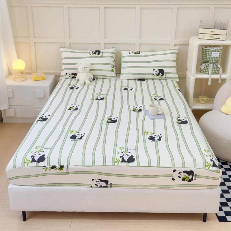 Приятная для кожи простыня на резинке из 100% хлопка, простыни в мультяшном стиле, чехол для домашнего матраса lençol (Наволочка Нужен заказ)