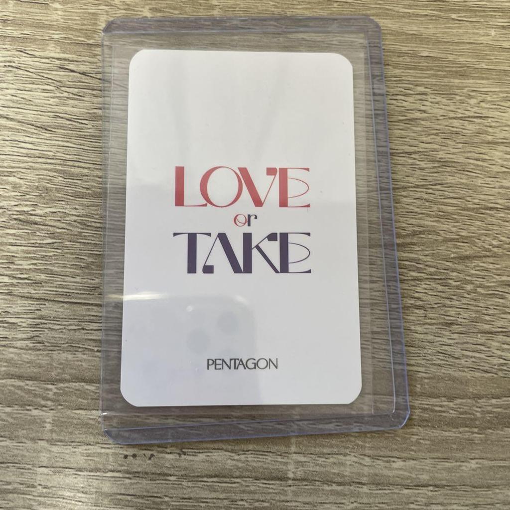 [USED] PENTAGON Unit Yonton Trading Card Wooseok Yuto